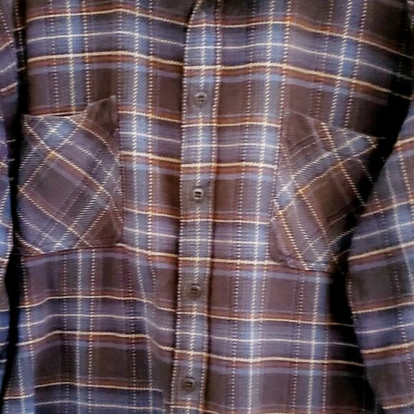 ST. John Bay Men XXL Plaid Casual Lumberjack Button Front Heavy Cotton Shacket - Picture 7 of 9